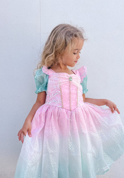 Vestido de Fiesta Infantil Sirena Rosa
