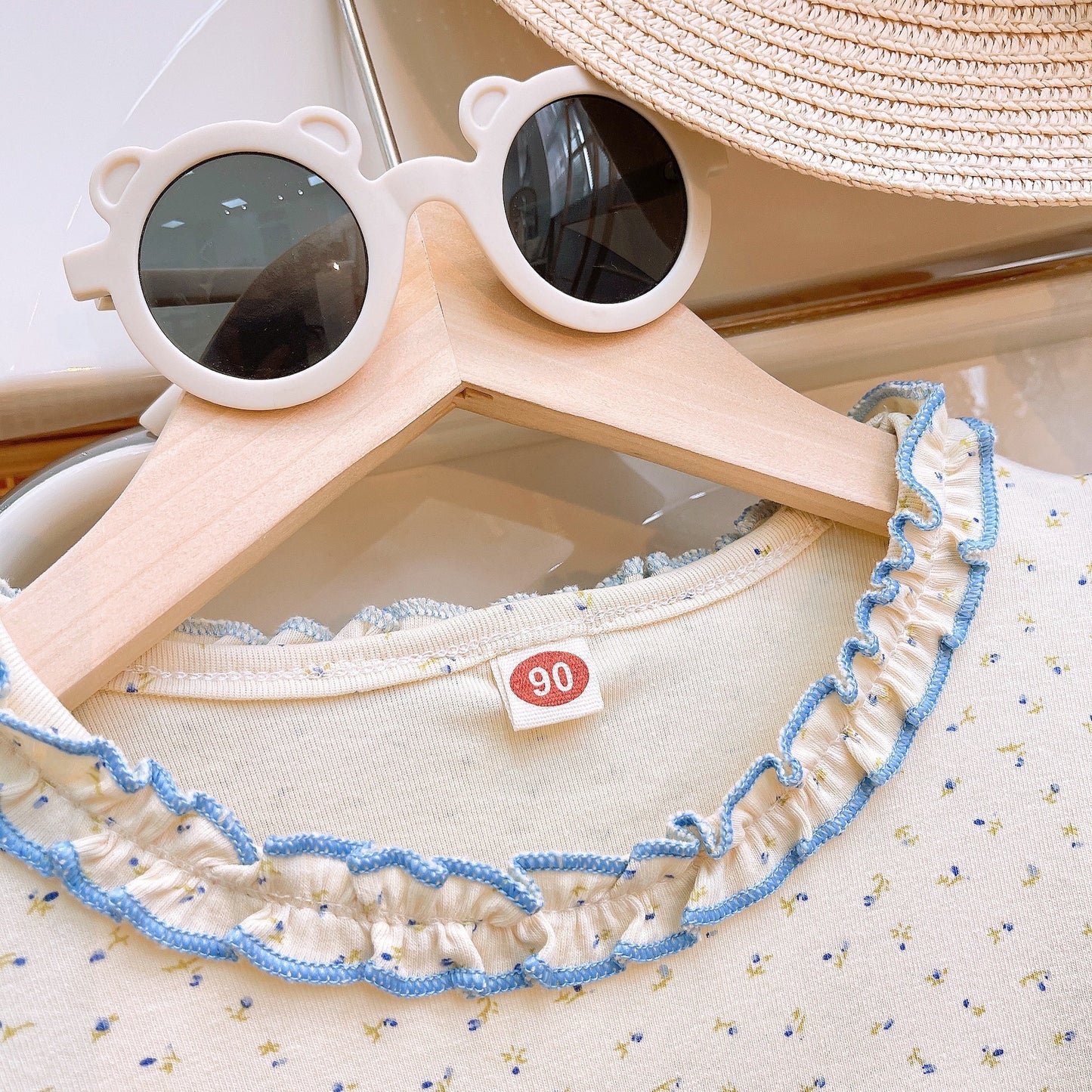 Conjunto Infantil de Mujer Azul Delicado