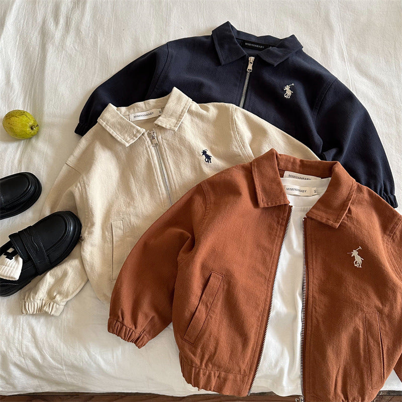 Bolsillos con cremallera para chaqueta infantil