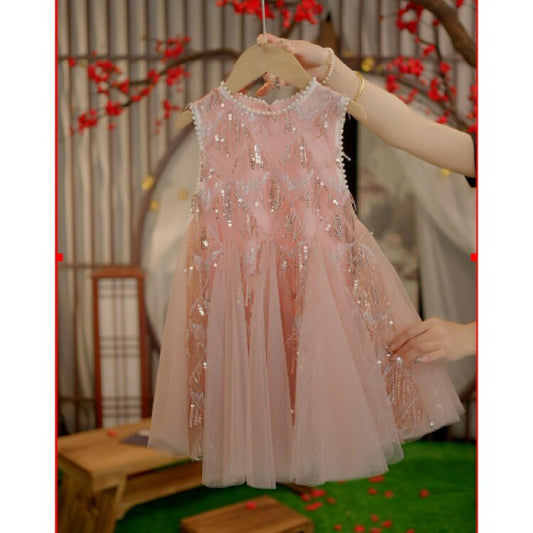 Vestido de Fiesta Infantil Brillante