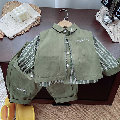 Conjunto Verde Militar para Niño
