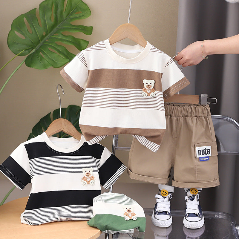 Conjunto Infantil Osito Rayas
