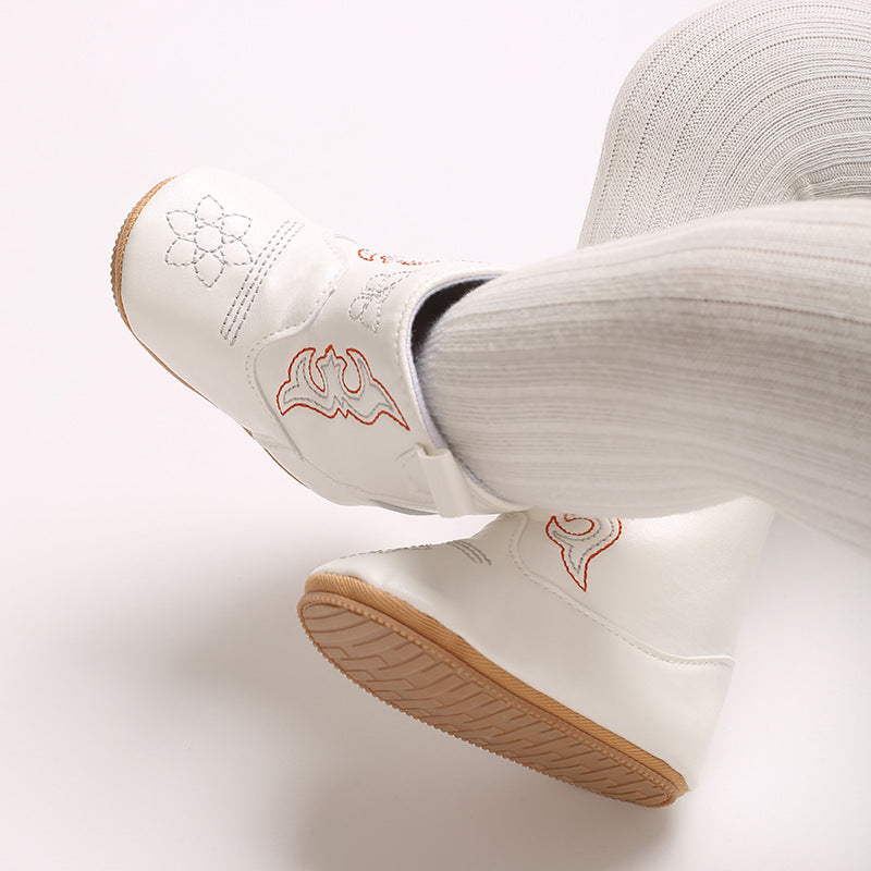 Botas para Niños con Bordados Campestres