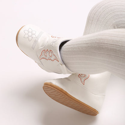 Botas para Niños con Bordados Campestres