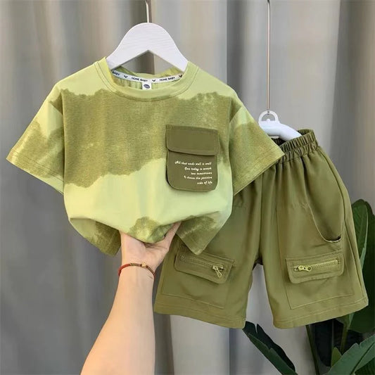 Conjunto de Camuflaje Infantil con Bolsillo.
