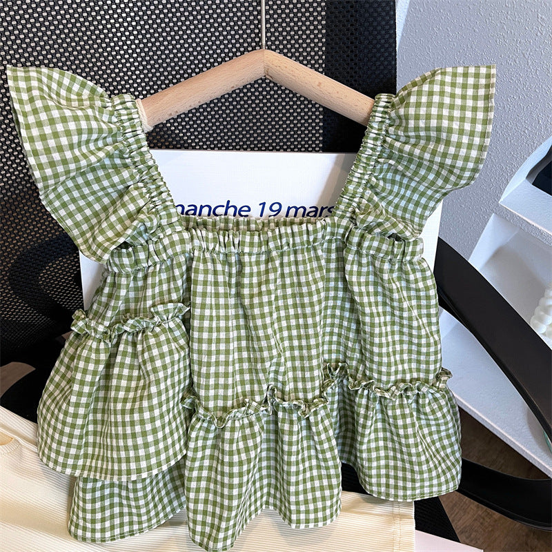 Conjunto de Cuadros para Niña con Mangas Voadroa