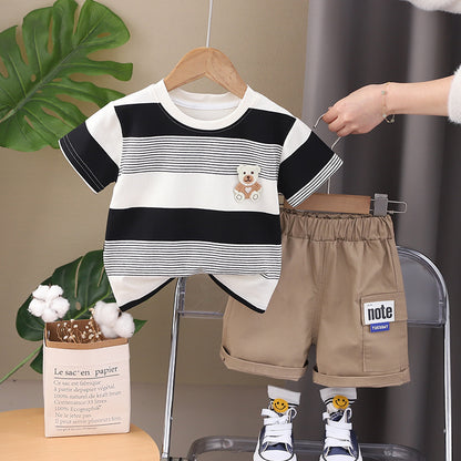 Conjunto Infantil Osito Rayas
