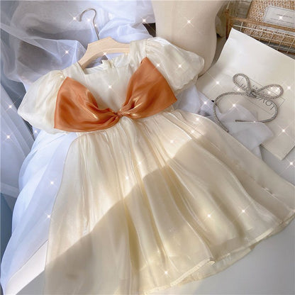 Vestido Infantil de Tul y Encaje