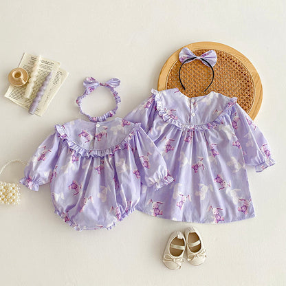 Body/Vestido con Conejitos con Pompones