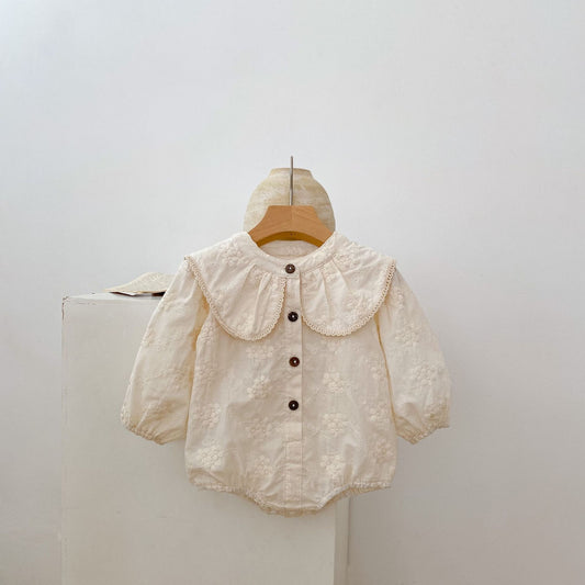 Body Infantil con Flores Bordadas