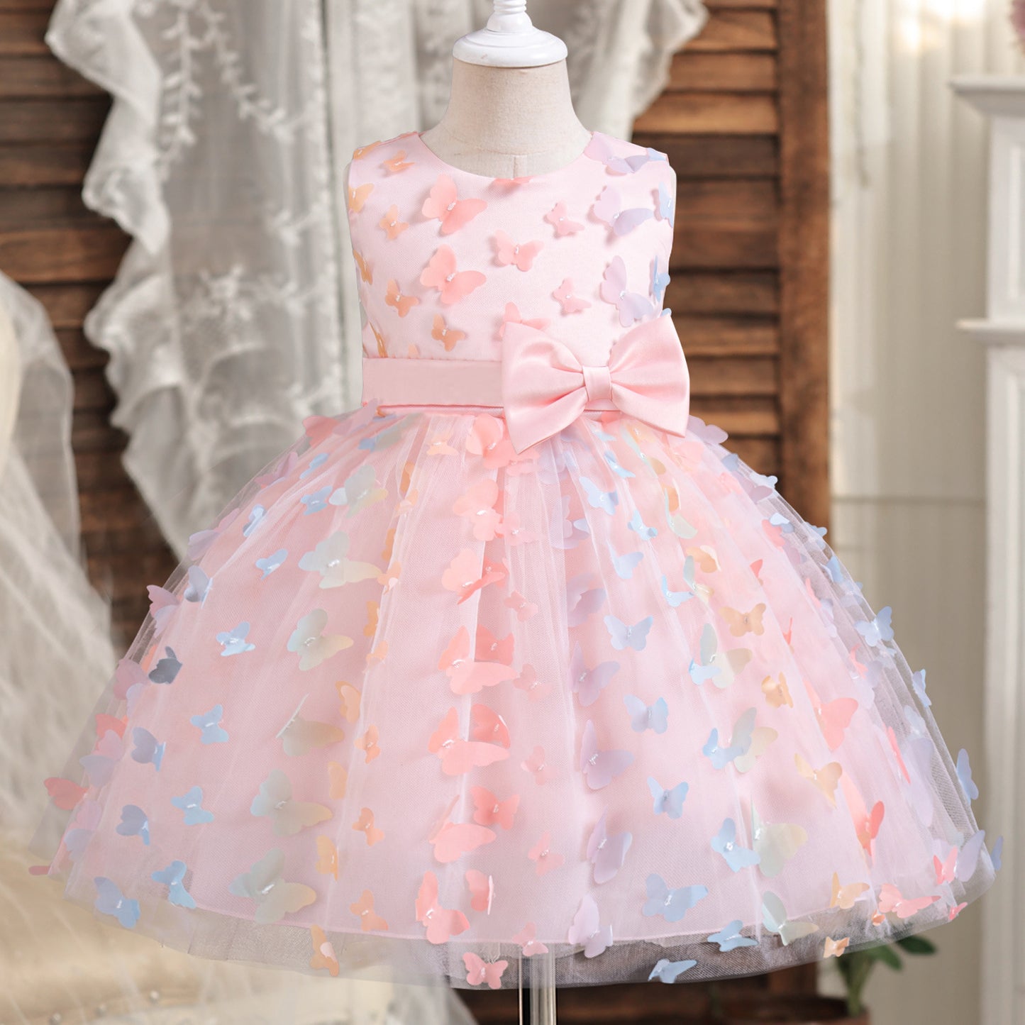 Vestido Infantil Mariposa