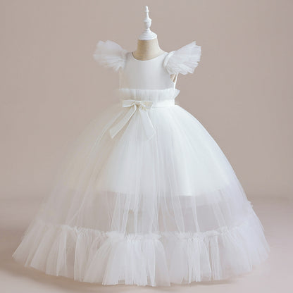 Vestido de fiesta de tul con encaje