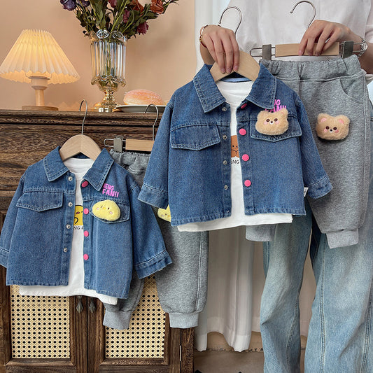 Conjunto Infantil 3 Piezas Jeans