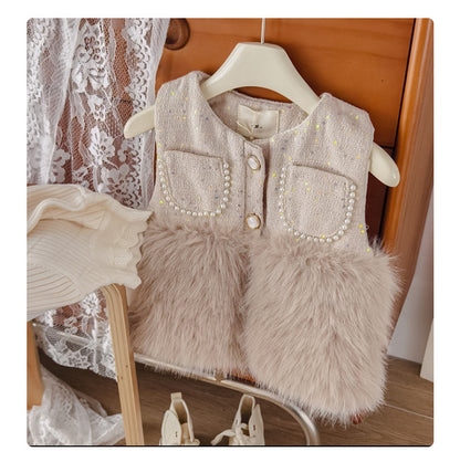Conjunto de Pelo y Perlas para Niñas