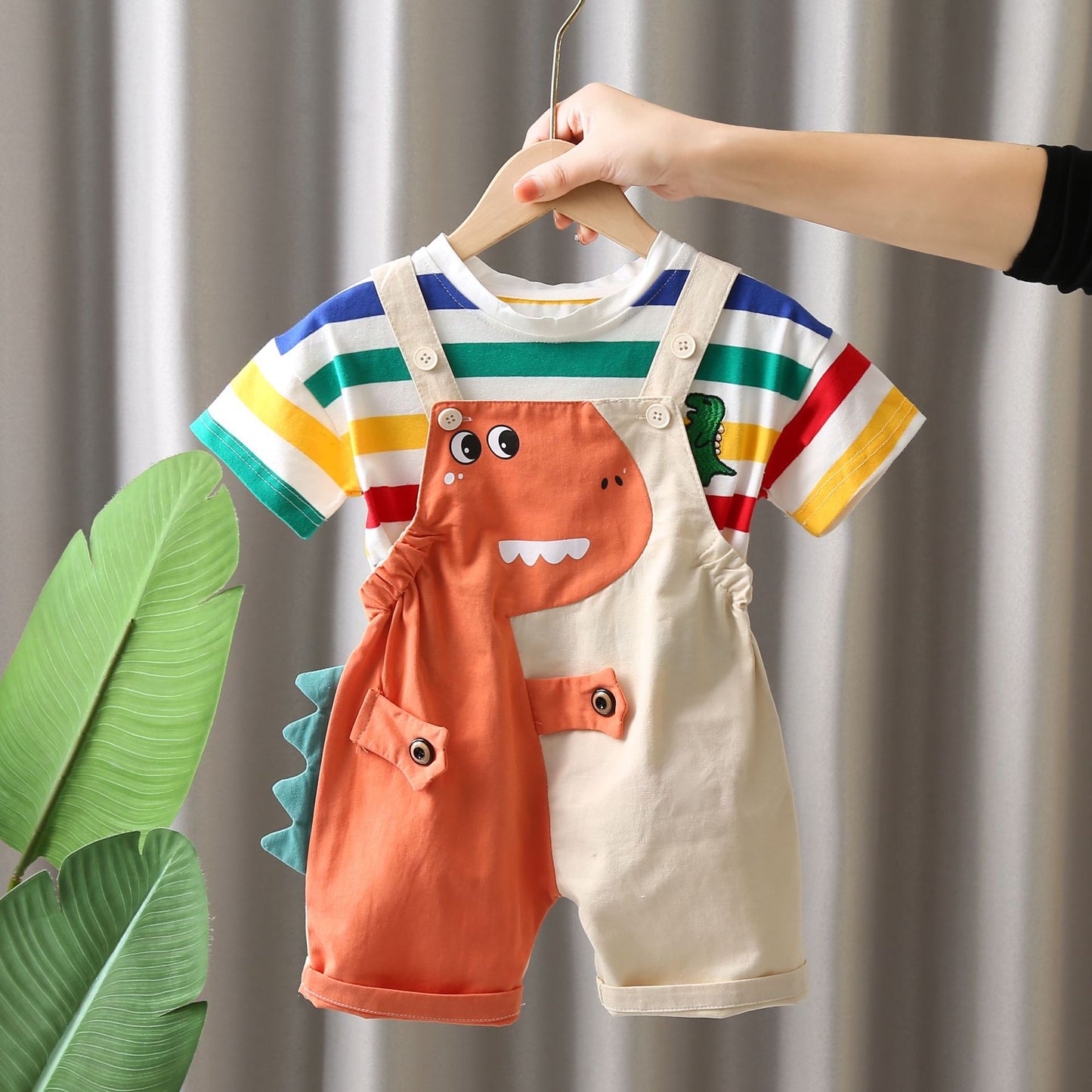 Peto Infantil con Rayas de Dinosaurios