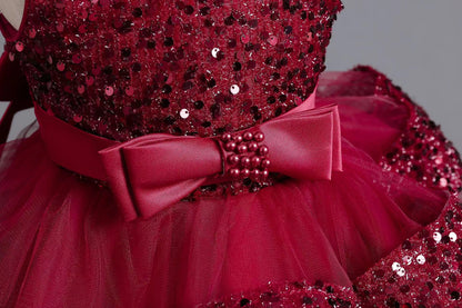 Vestido de Fiesta infantil  Navidad Brillante
