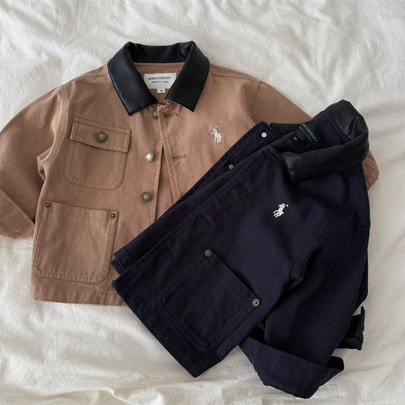 Chaqueta tipo Polo con Bolsillos para Niño