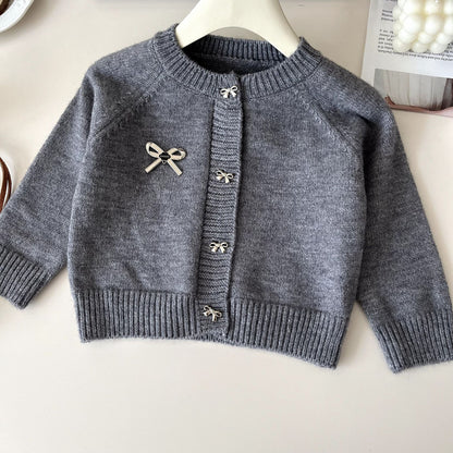 Conjunto Infantil de Mujer Con Lazos de Lentejuelas