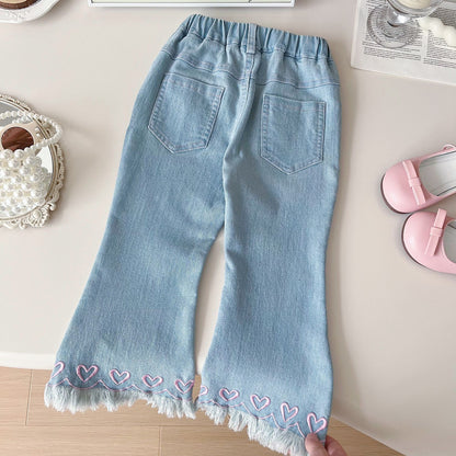Pantalones Vaqueros Para Mujer Con Corazones