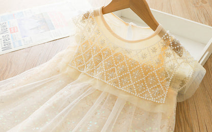Vestido Infantil Tul y Pedrería