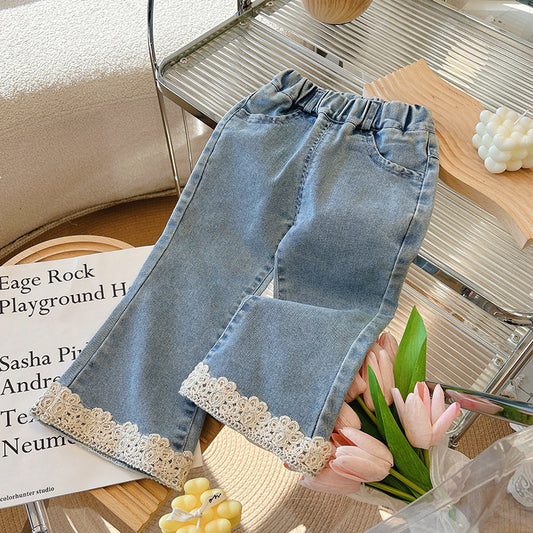 Pantalones Vaqueros Infantiles Barra Lace