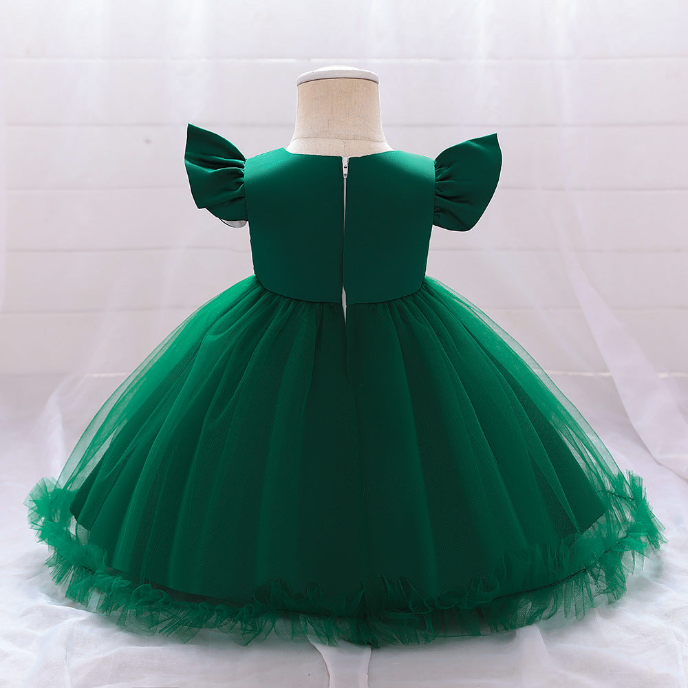 Vestido de Fiesta Infantil Tul Flores