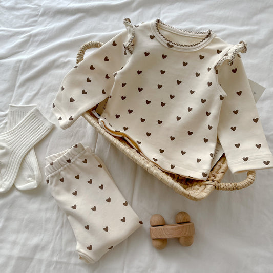 Conjunto Infantil Mujer Corazones