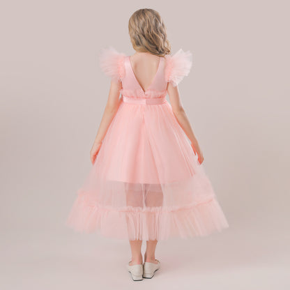 Vestido de fiesta de tul con encaje