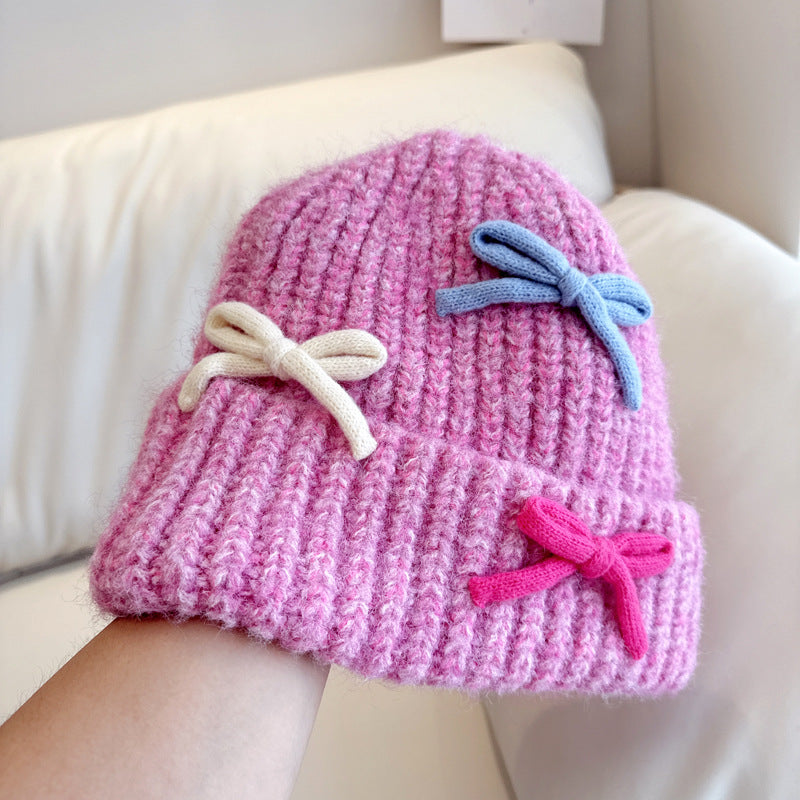 Gorro Infantil Súper Cálido Con Lazos