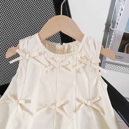 Vestido Infantil con Lazos