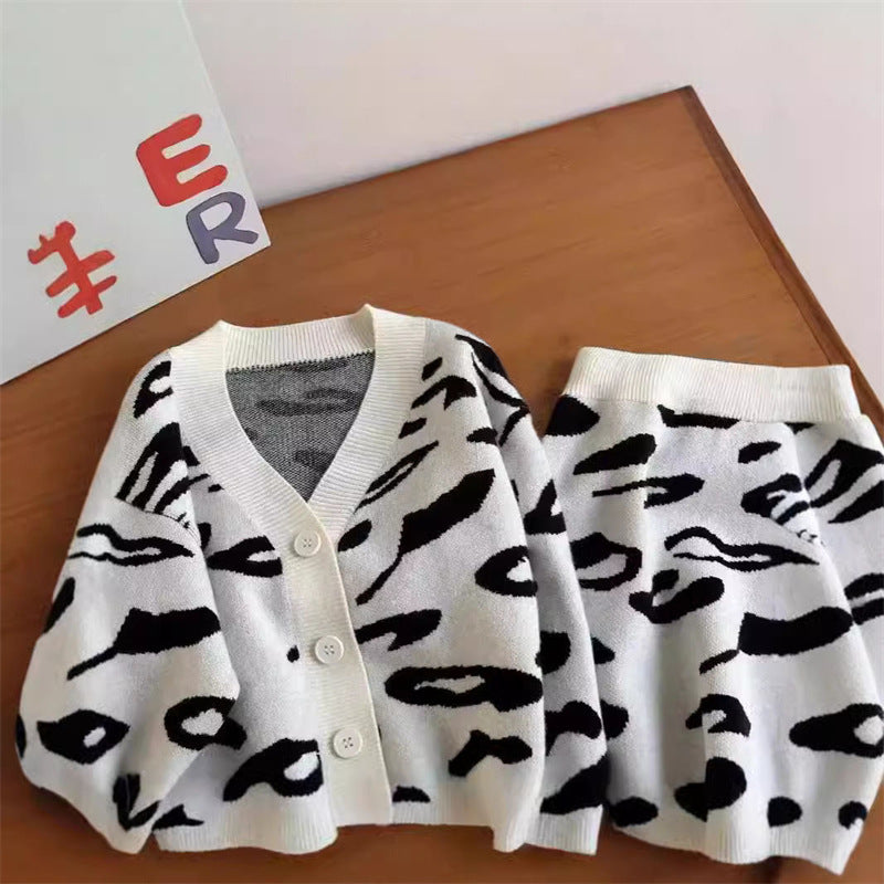 Conjunto de Niña con Estampado de Leopardo