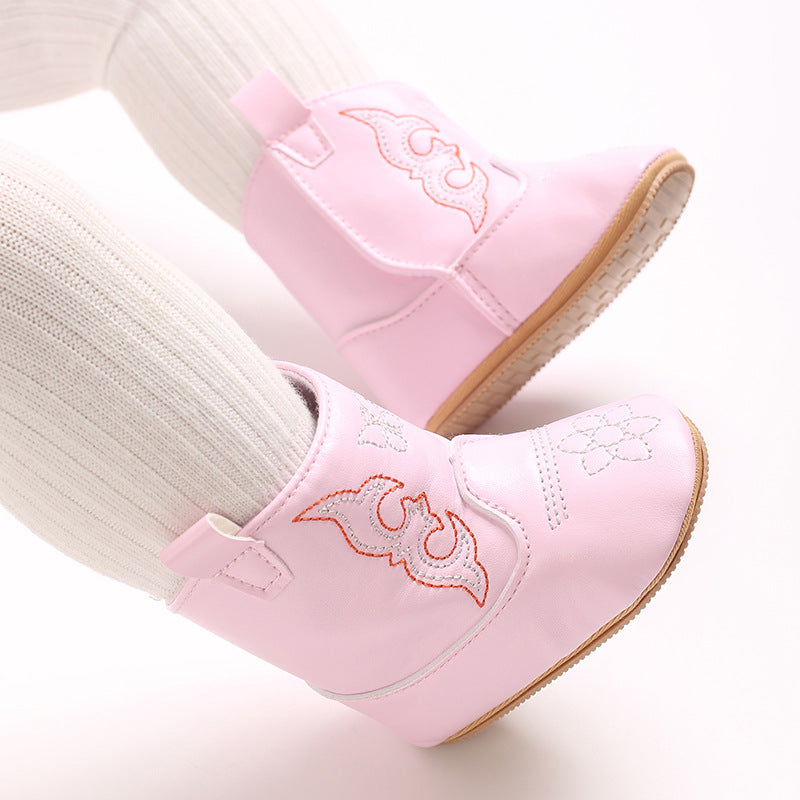 Botas para Niños con Bordados Campestres