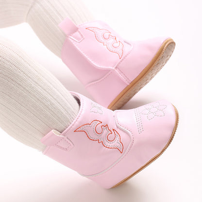 Botas para Niños con Bordados Campestres