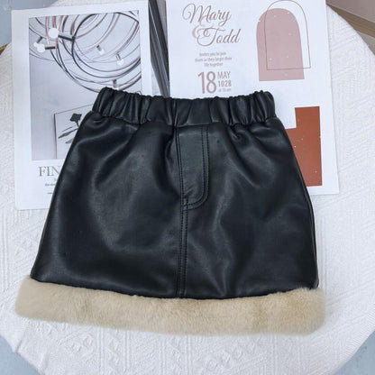 Conjunto infantil de piel peluda