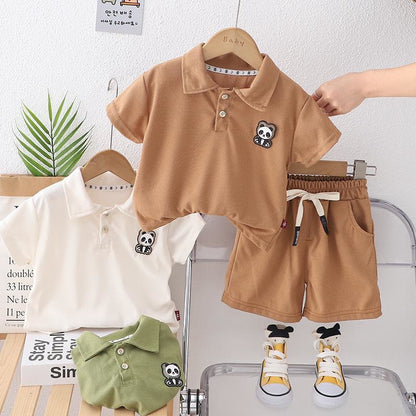 Conjunto de Polo Panda para Niño