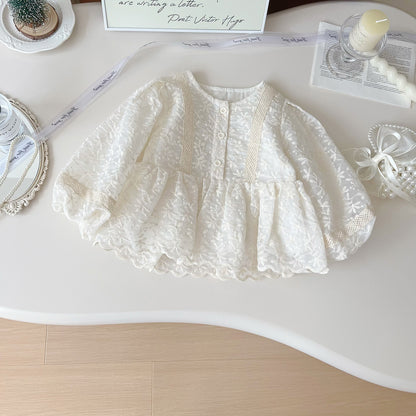 Blusa infantil de Encaje