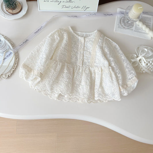 Blusa infantil de Encaje