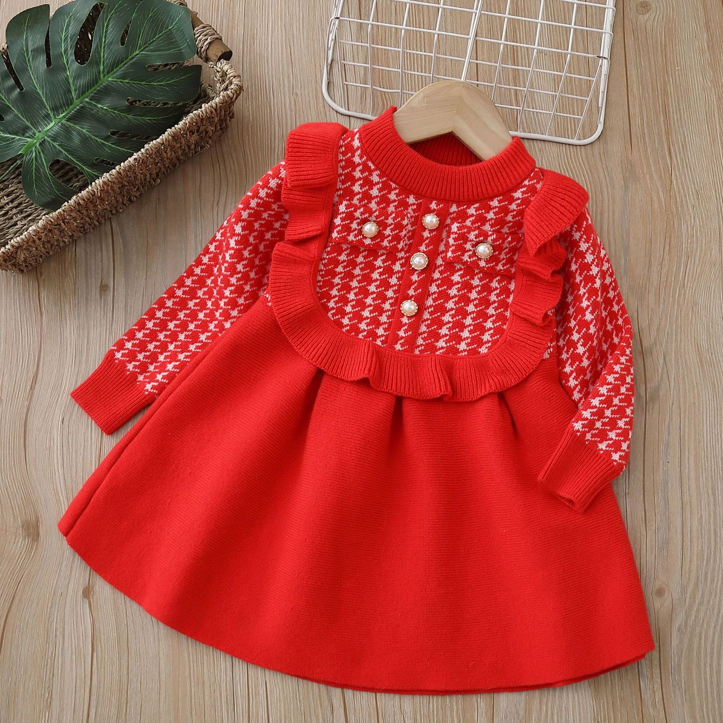 Vestido de punto Mussi con botones