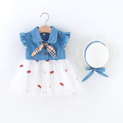 Vestido Infantil Piña y Jeans