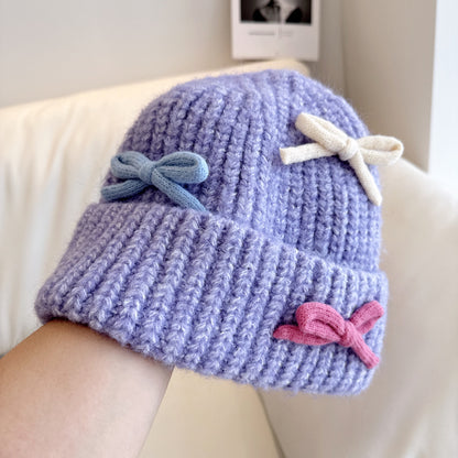 Gorro Infantil Súper Cálido Con Lazos