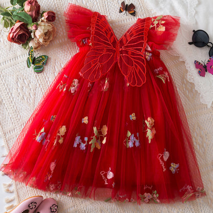 Vestido Infantil Asinha Tul Floral