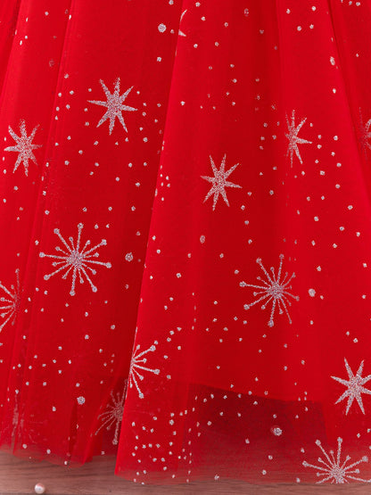 Vestido Navideño Brillante Infantil