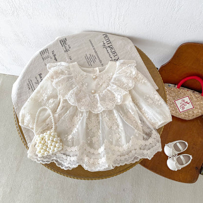 Vestido de Encaje Floral para Niñas