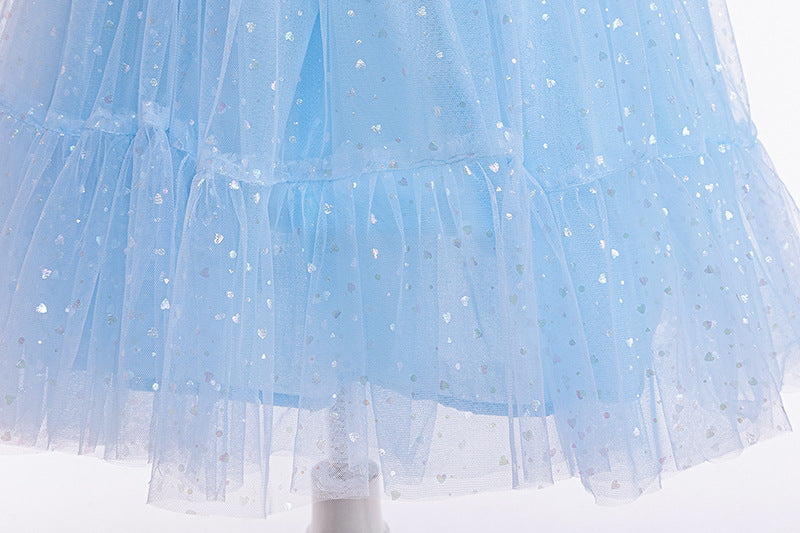 Vestido Infantil Princesa Azul
