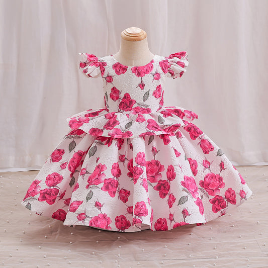 Vestido Infantil De Festa Floral