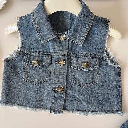 Conjunto Infantil Mujer Bolsillos Vaqueros