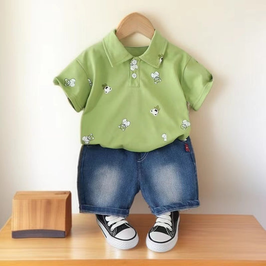 Conjunto infantil osito y jeans