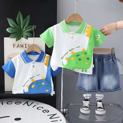 Traje de dinosaurio de verano para niños