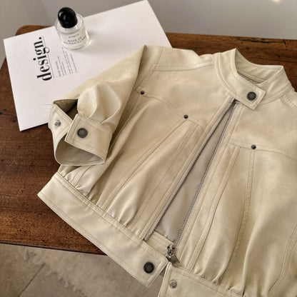 Chaqueta de piel Sintética para Niños con Botones