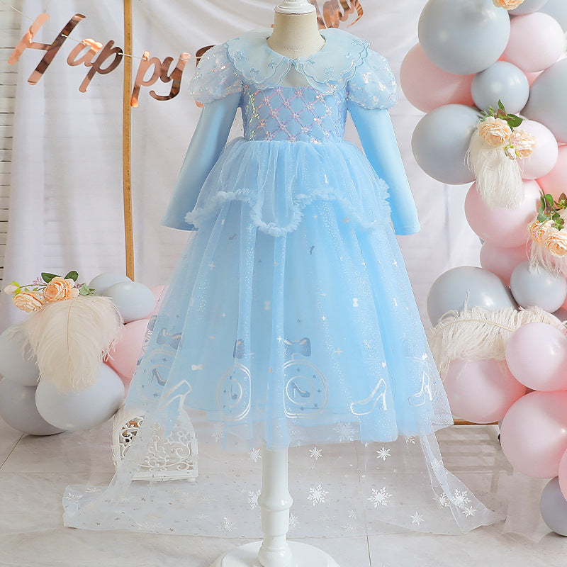 Vestido Pincesa De Tul Y Lentejuelas